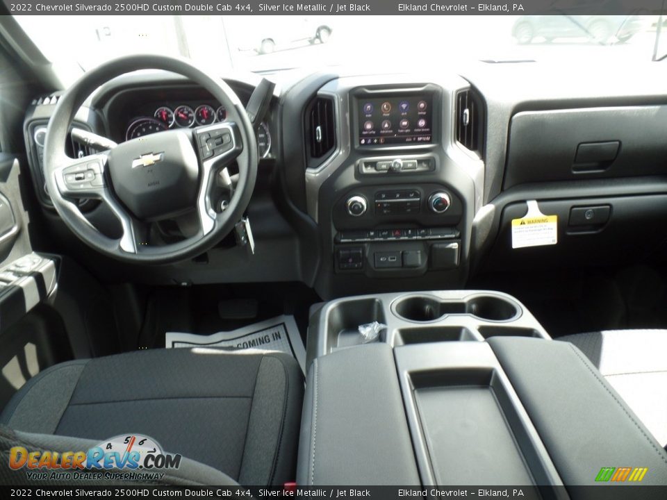 2022 Chevrolet Silverado 2500HD Custom Double Cab 4x4 Silver Ice Metallic / Jet Black Photo #36