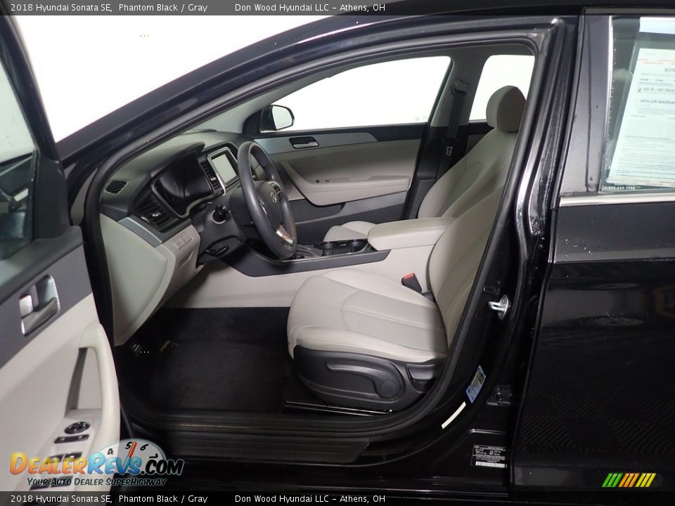2018 Hyundai Sonata SE Phantom Black / Gray Photo #22