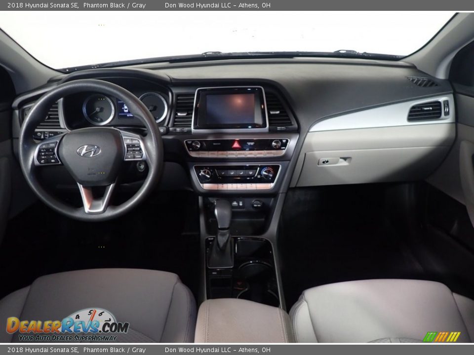 2018 Hyundai Sonata SE Phantom Black / Gray Photo #24