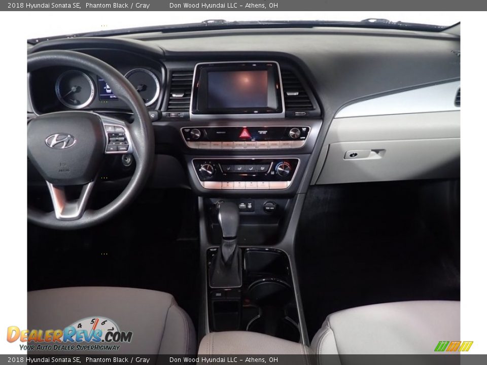 2018 Hyundai Sonata SE Phantom Black / Gray Photo #25