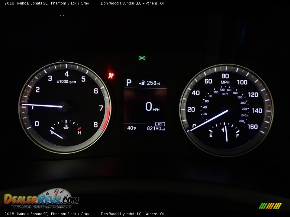 2018 Hyundai Sonata SE Phantom Black / Gray Photo #28