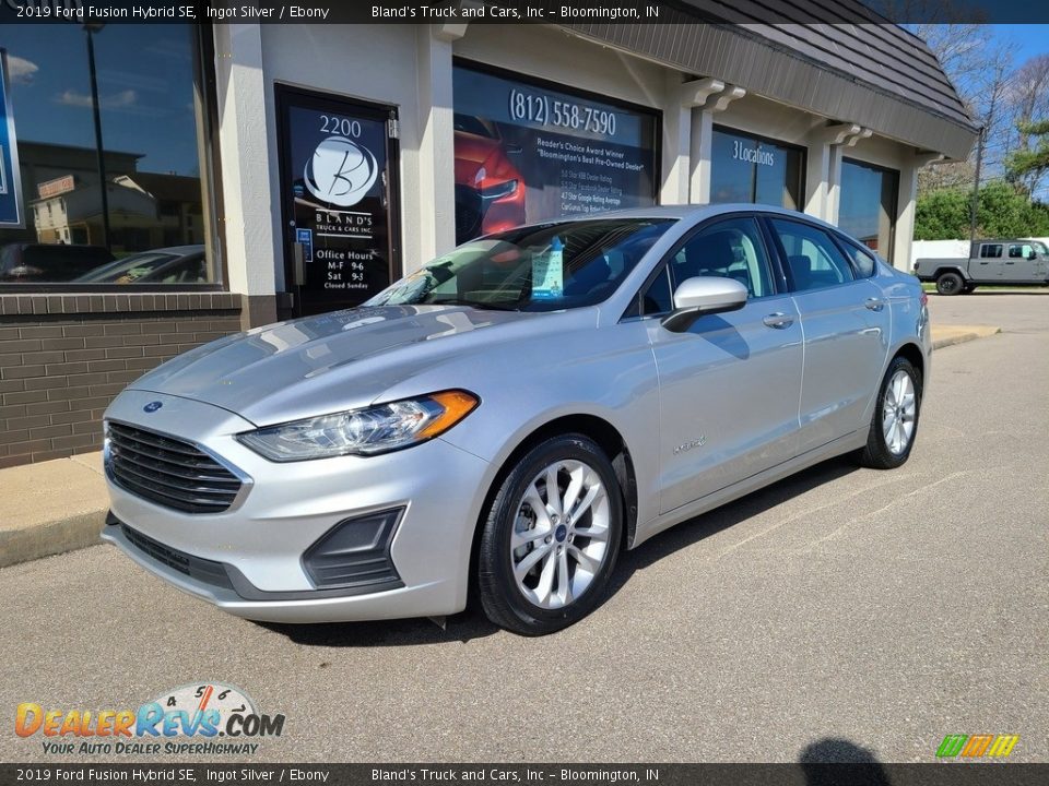 2019 Ford Fusion Hybrid SE Ingot Silver / Ebony Photo #2
