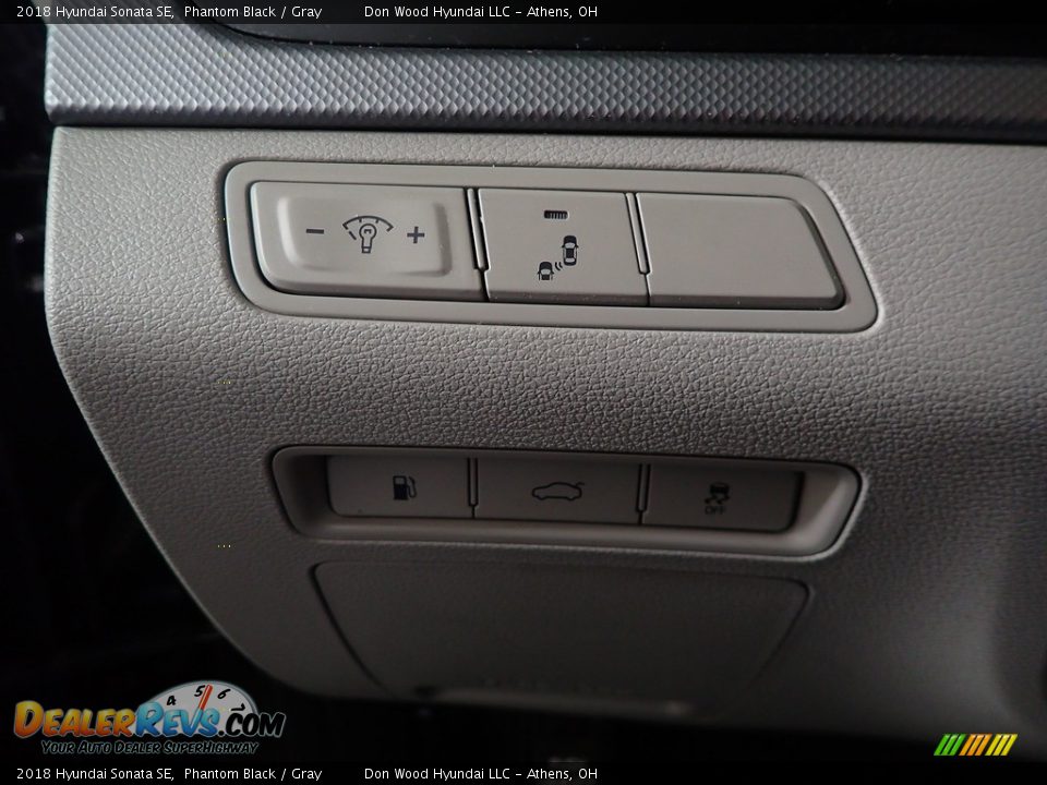 2018 Hyundai Sonata SE Phantom Black / Gray Photo #31