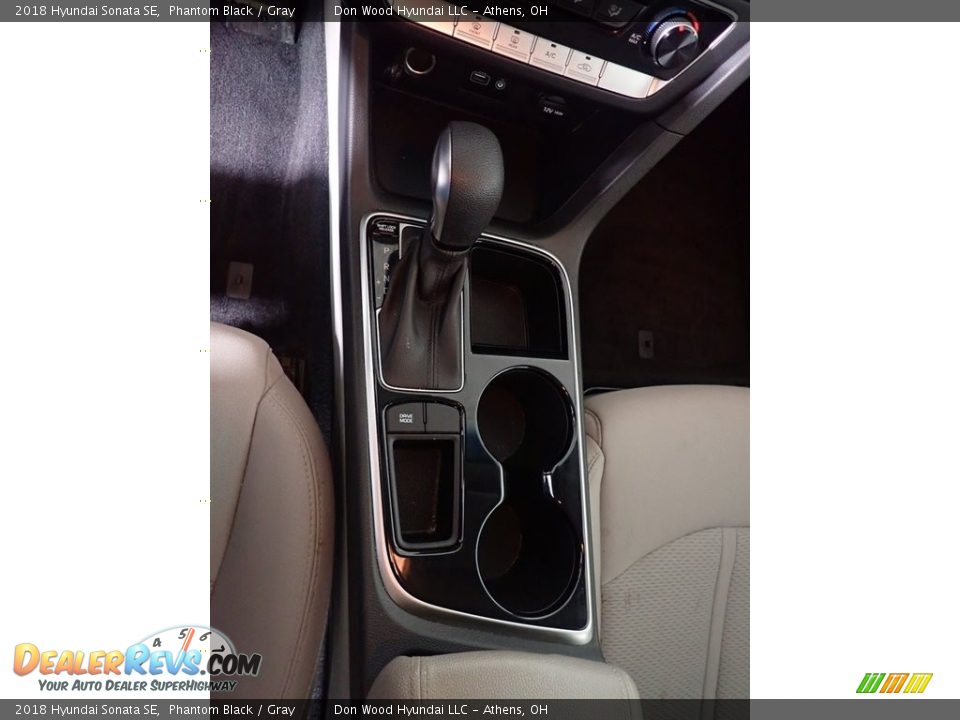 2018 Hyundai Sonata SE Phantom Black / Gray Photo #32