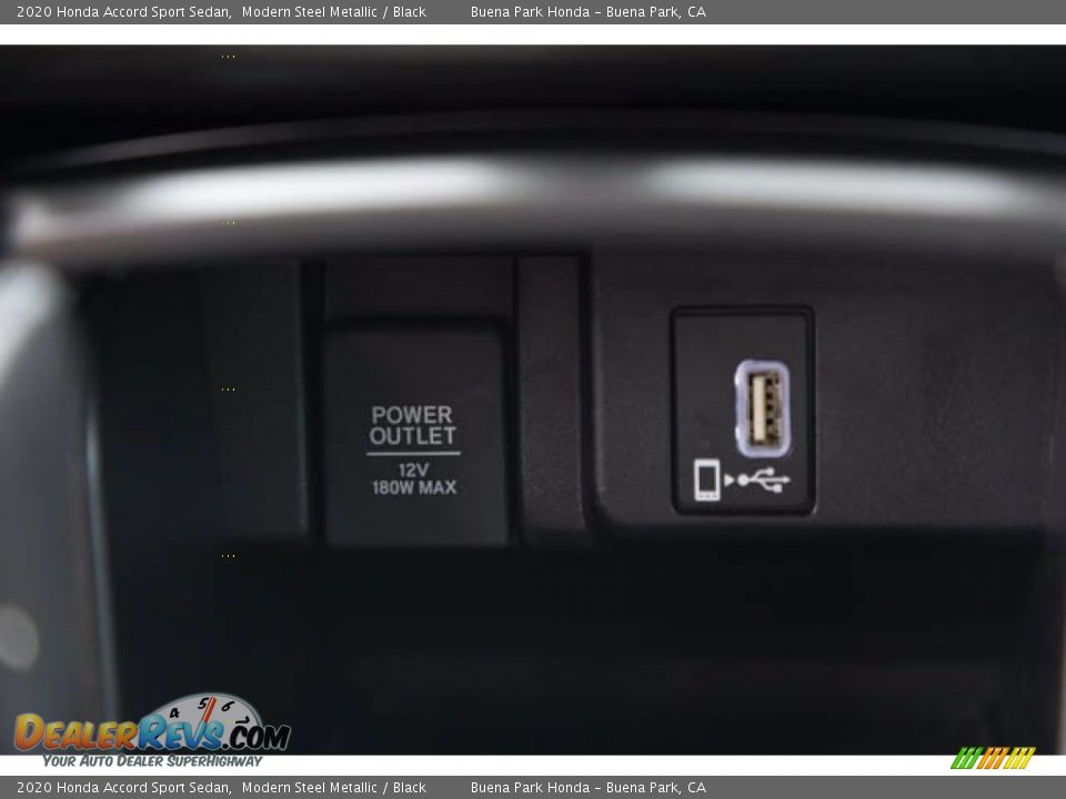 2020 Honda Accord Sport Sedan Modern Steel Metallic / Black Photo #17