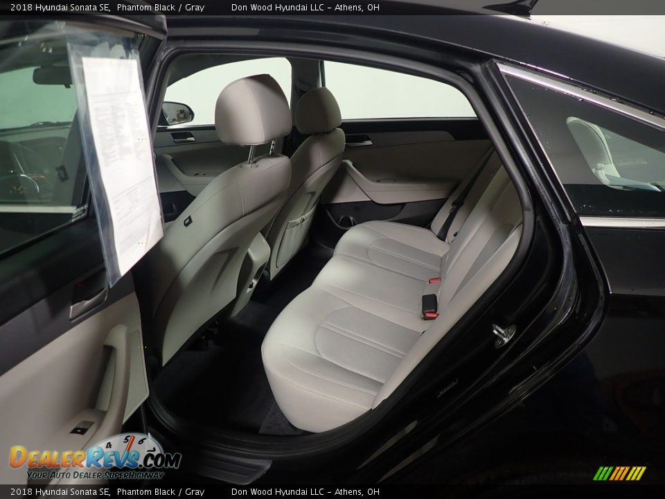 2018 Hyundai Sonata SE Phantom Black / Gray Photo #35