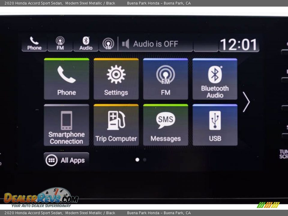 2020 Honda Accord Sport Sedan Modern Steel Metallic / Black Photo #25