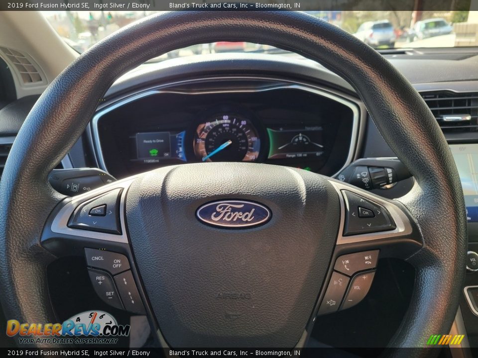 2019 Ford Fusion Hybrid SE Ingot Silver / Ebony Photo #11