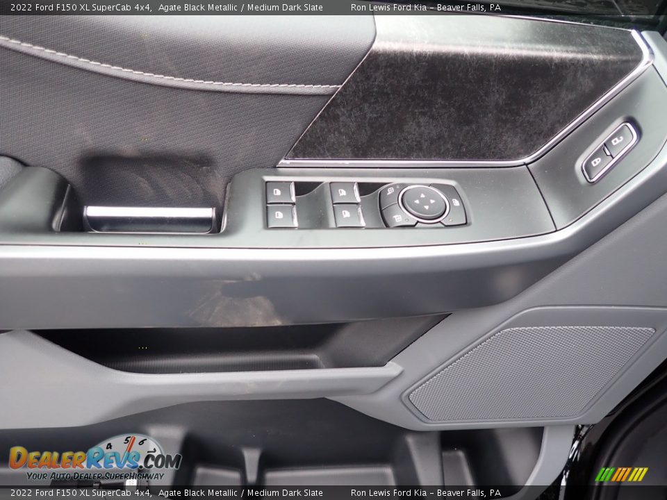 2022 Ford F150 XL SuperCab 4x4 Agate Black Metallic / Medium Dark Slate Photo #14