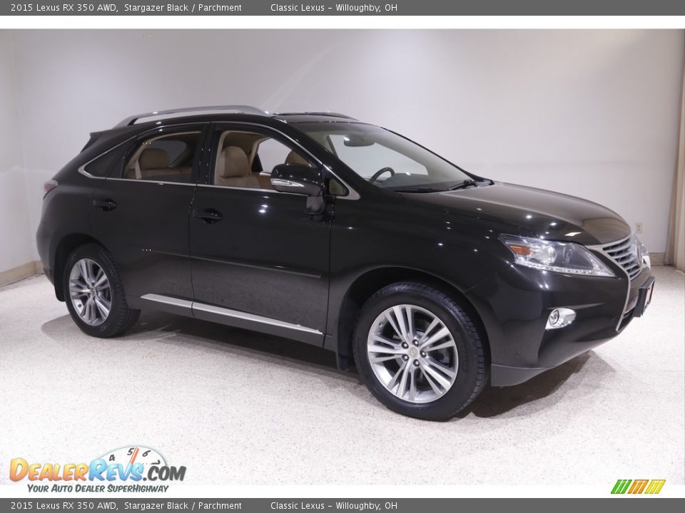 2015 Lexus RX 350 AWD Stargazer Black / Parchment Photo #1