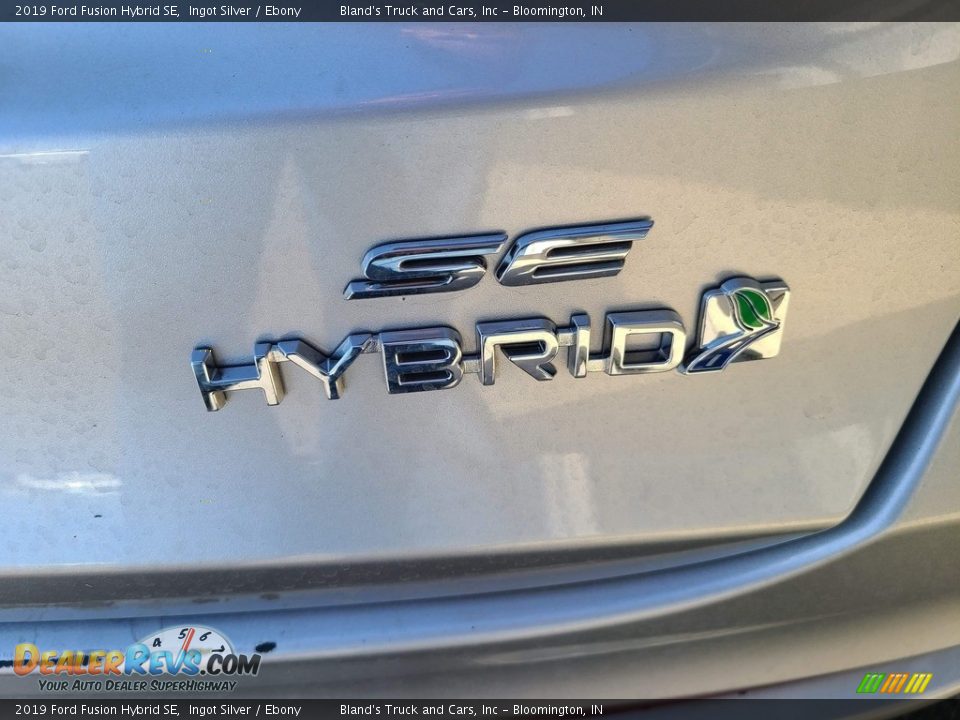 2019 Ford Fusion Hybrid SE Ingot Silver / Ebony Photo #35