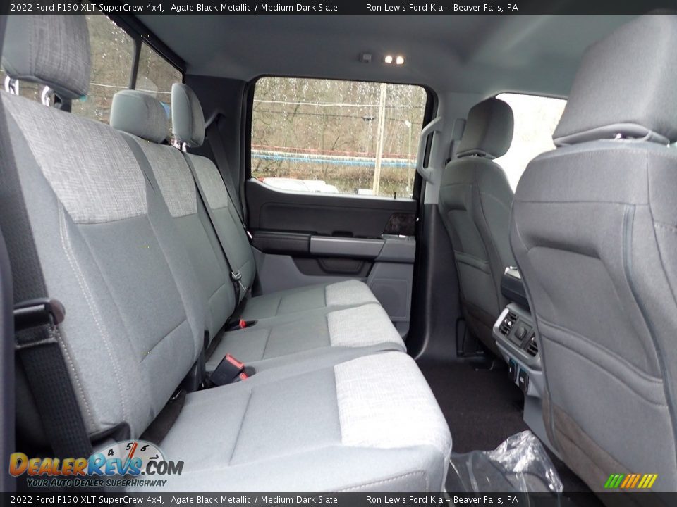 Rear Seat of 2022 Ford F150 XLT SuperCrew 4x4 Photo #10
