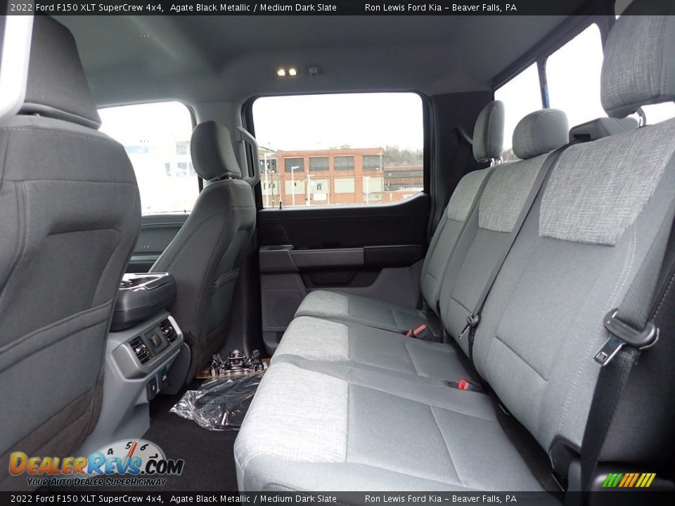 Rear Seat of 2022 Ford F150 XLT SuperCrew 4x4 Photo #11