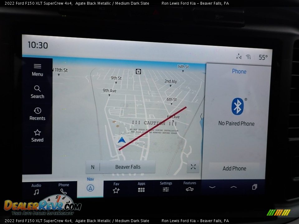 Navigation of 2022 Ford F150 XLT SuperCrew 4x4 Photo #16