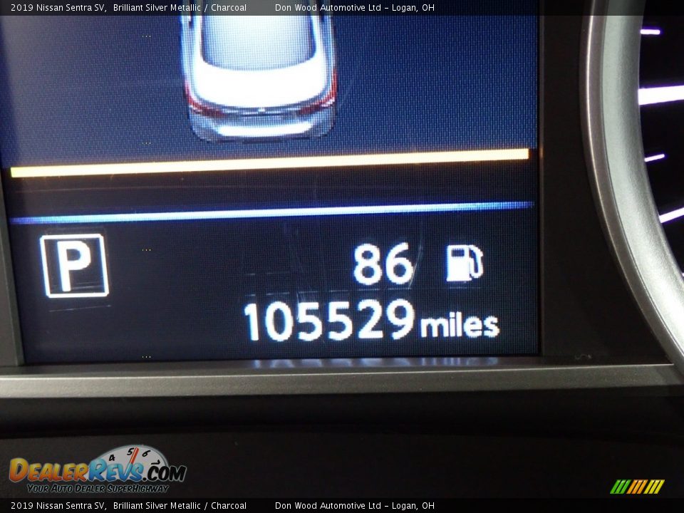 2019 Nissan Sentra SV Brilliant Silver Metallic / Charcoal Photo #33