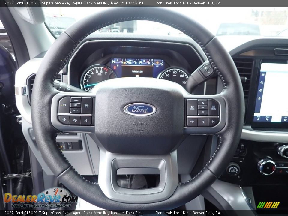 2022 Ford F150 XLT SuperCrew 4x4 Steering Wheel Photo #17