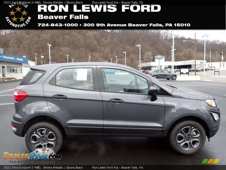 2021 Ford EcoSport S 4WD Smoke Metallic / Ebony Black Photo #1