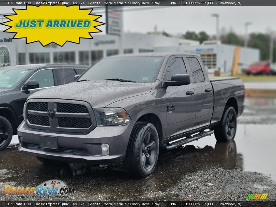 2019 Ram 1500 Classic Express Quad Cab 4x4 Granite Crystal Metallic / Black/Diesel Gray Photo #1