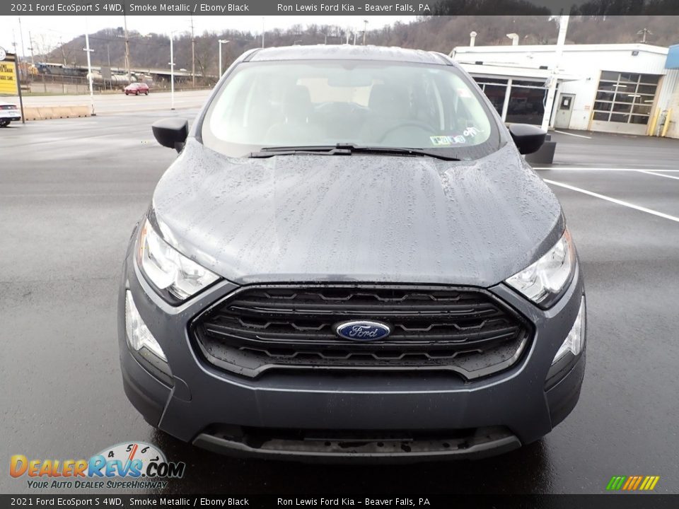 2021 Ford EcoSport S 4WD Smoke Metallic / Ebony Black Photo #7