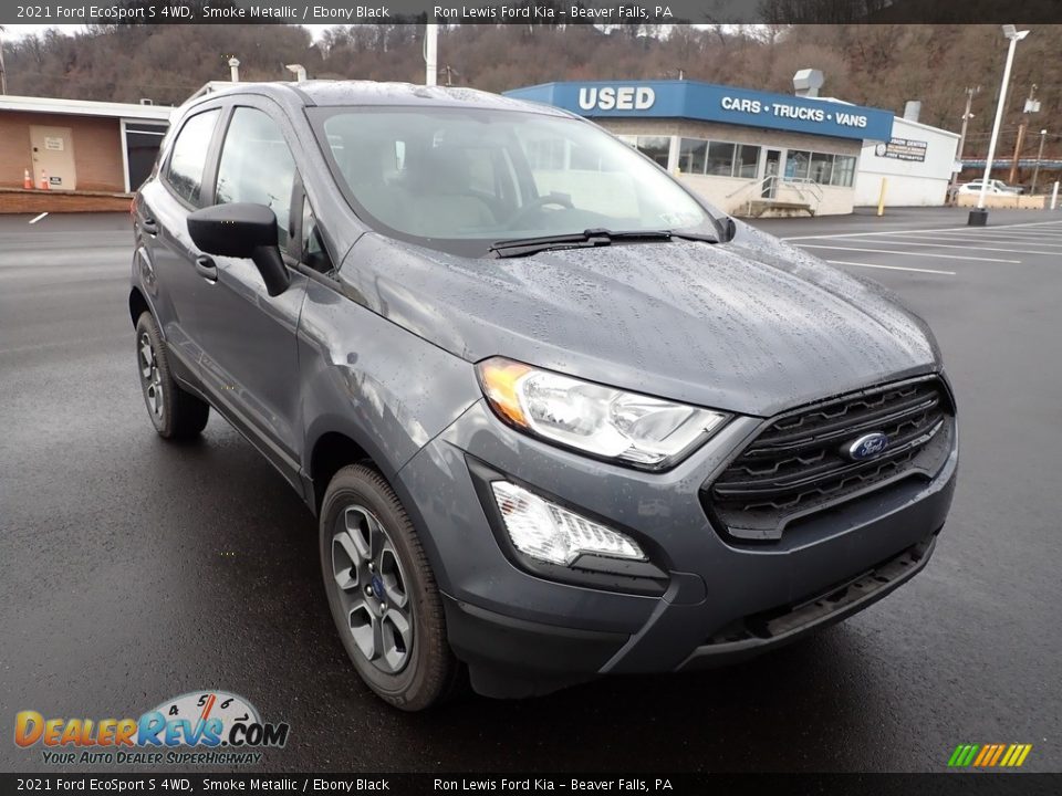 2021 Ford EcoSport S 4WD Smoke Metallic / Ebony Black Photo #8