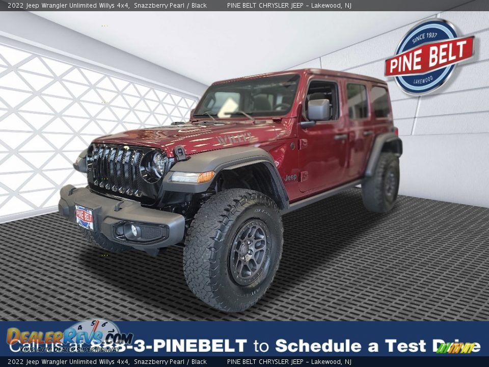 2022 Jeep Wrangler Unlimited Willys 4x4 Snazzberry Pearl / Black Photo #1