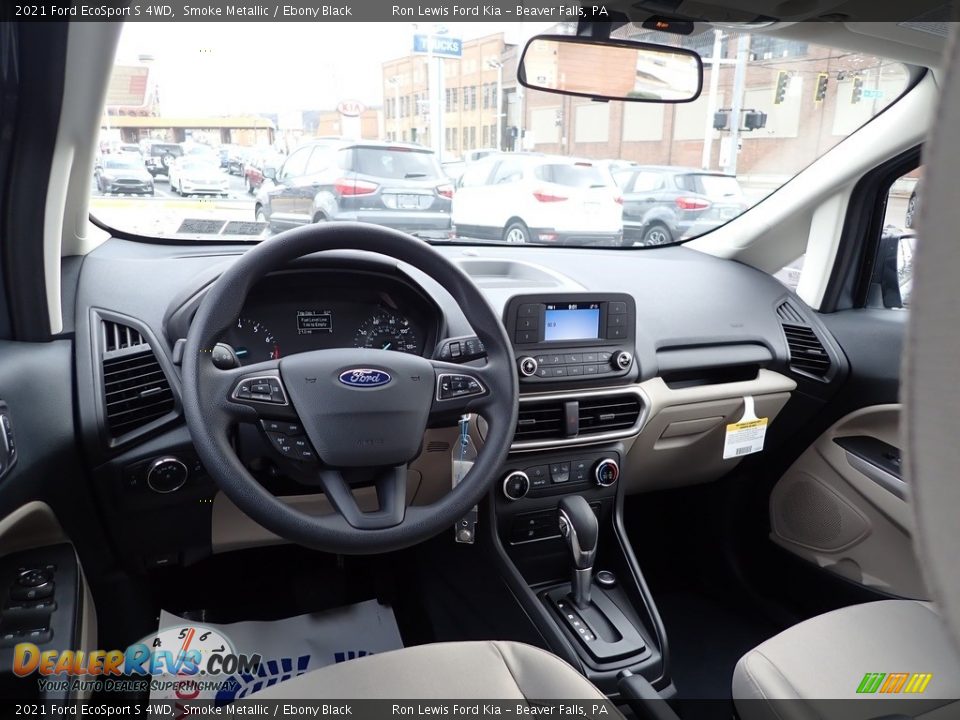 Ebony Black Interior - 2021 Ford EcoSport S 4WD Photo #13