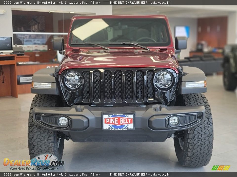 2022 Jeep Wrangler Unlimited Willys 4x4 Snazzberry Pearl / Black Photo #3