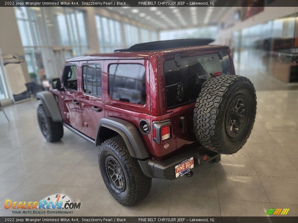 2022 Jeep Wrangler Unlimited Willys 4x4 Snazzberry Pearl / Black Photo #6