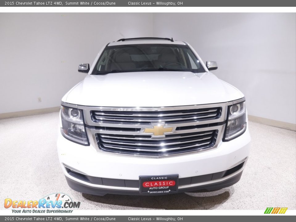 2015 Chevrolet Tahoe LTZ 4WD Summit White / Cocoa/Dune Photo #2