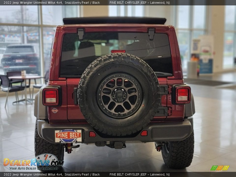2022 Jeep Wrangler Unlimited Willys 4x4 Snazzberry Pearl / Black Photo #7