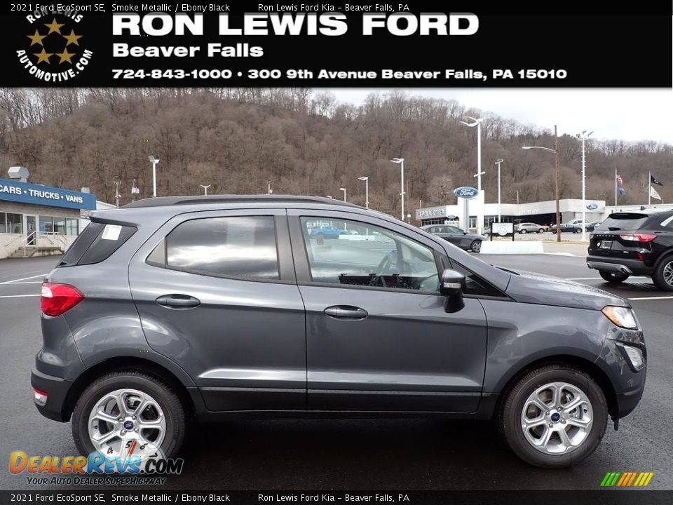 2021 Ford EcoSport SE Smoke Metallic / Ebony Black Photo #1