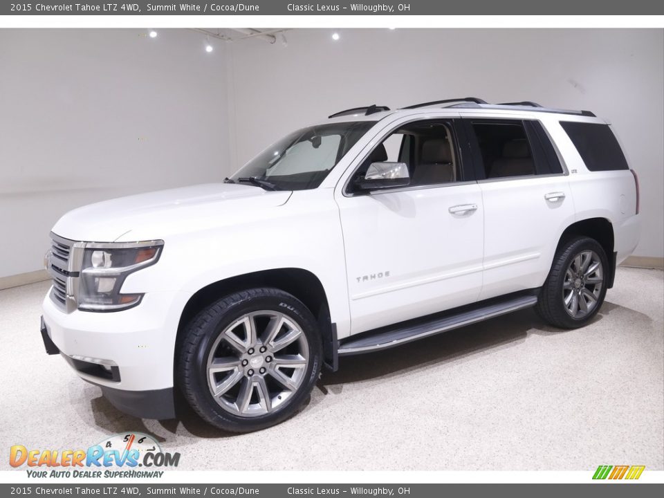 2015 Chevrolet Tahoe LTZ 4WD Summit White / Cocoa/Dune Photo #3