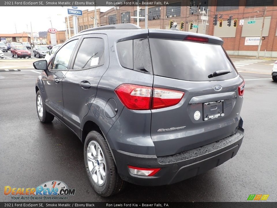 2021 Ford EcoSport SE Smoke Metallic / Ebony Black Photo #4