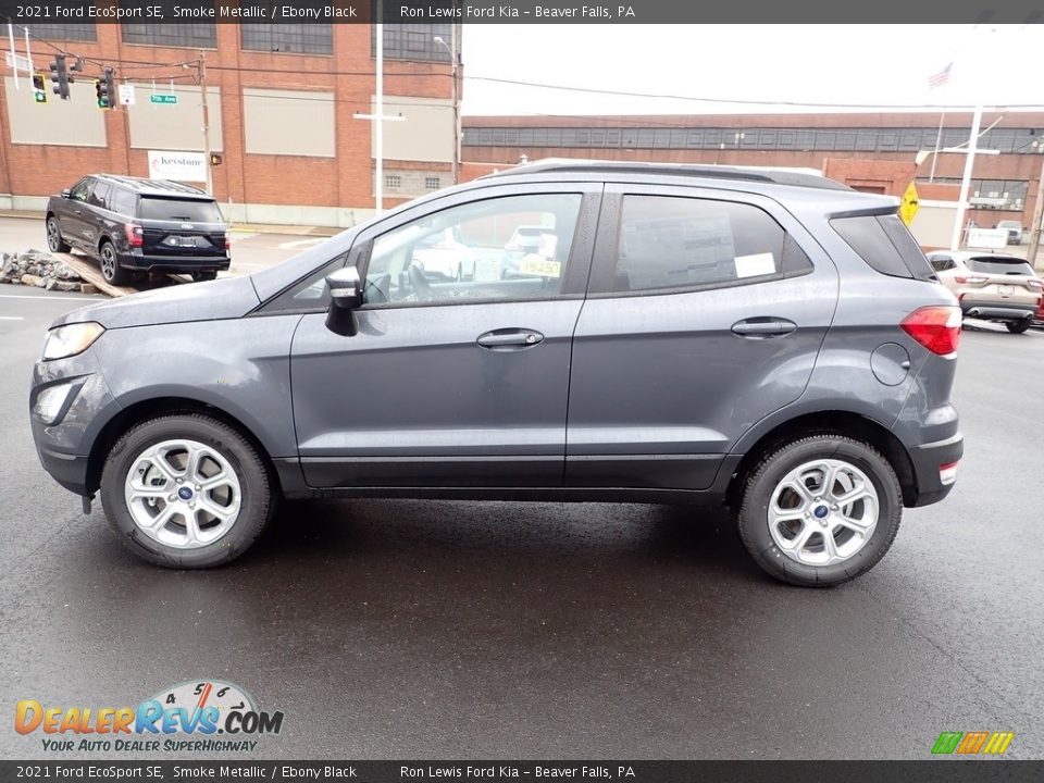 2021 Ford EcoSport SE Smoke Metallic / Ebony Black Photo #5