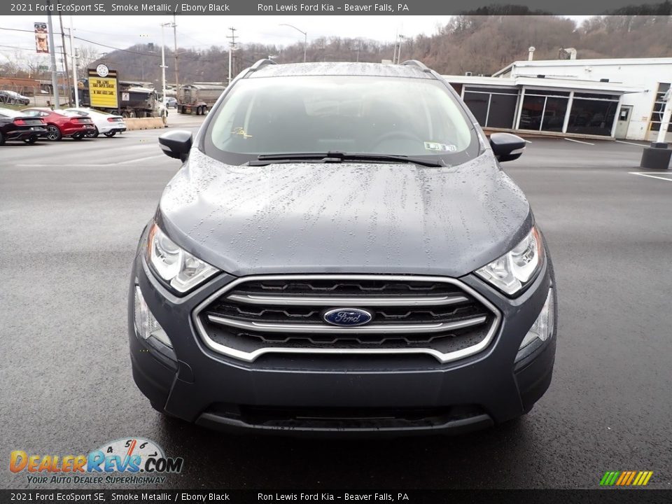 2021 Ford EcoSport SE Smoke Metallic / Ebony Black Photo #7