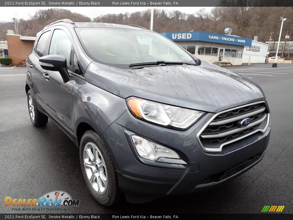 2021 Ford EcoSport SE Smoke Metallic / Ebony Black Photo #8