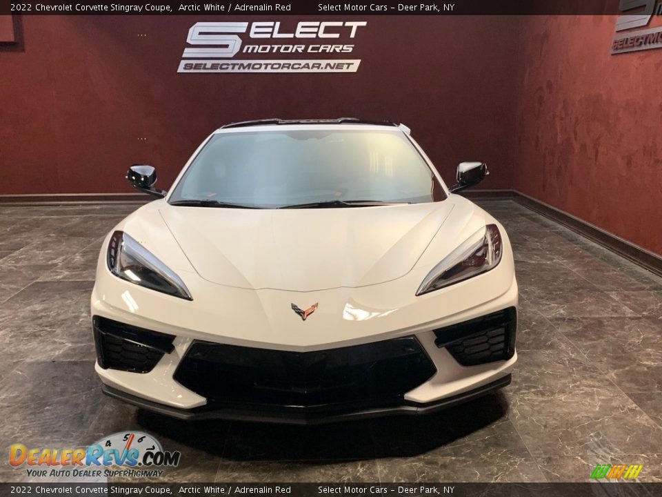 2022 Chevrolet Corvette Stingray Coupe Arctic White / Adrenalin Red Photo #2