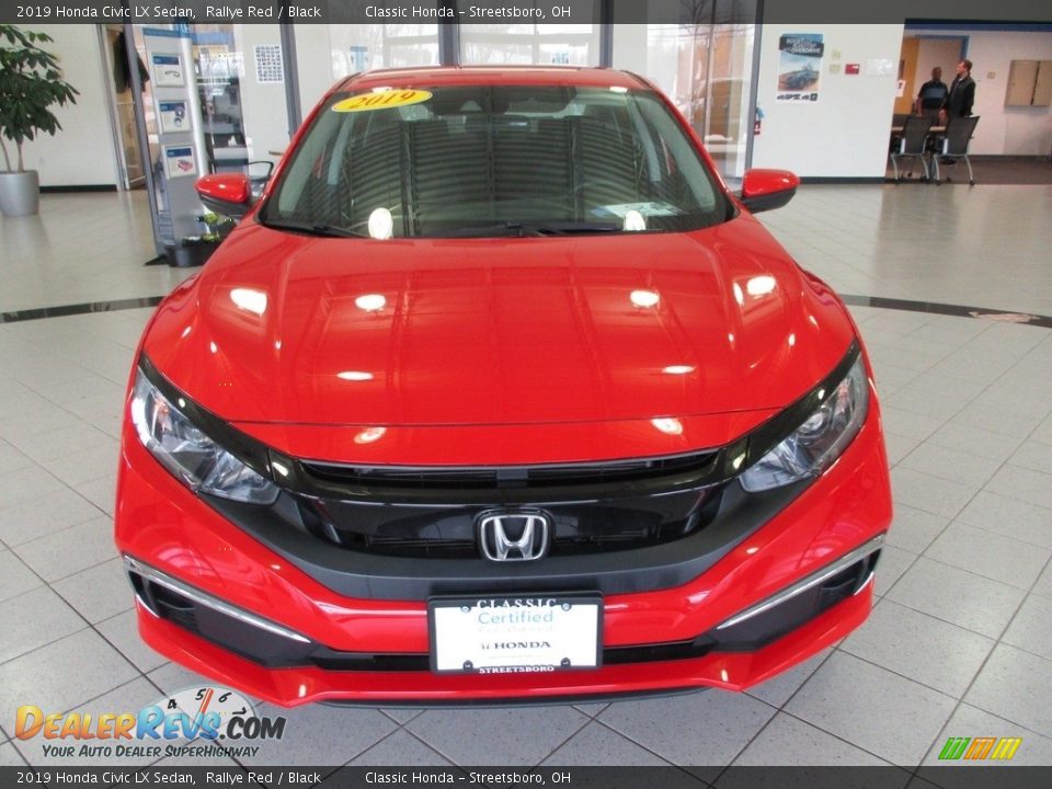 2019 Honda Civic LX Sedan Rallye Red / Black Photo #2