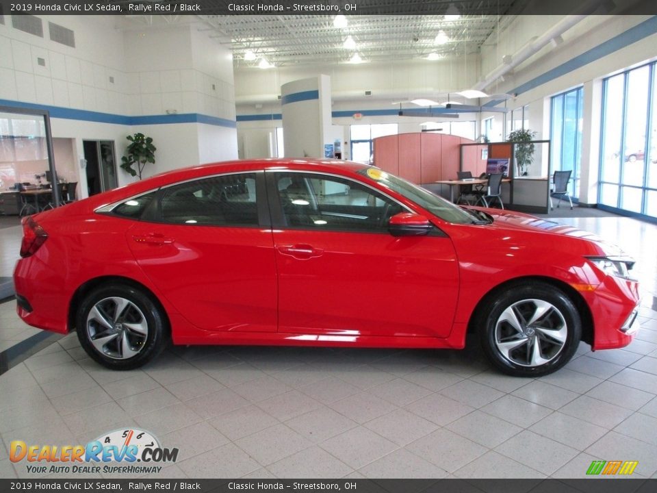 2019 Honda Civic LX Sedan Rallye Red / Black Photo #4