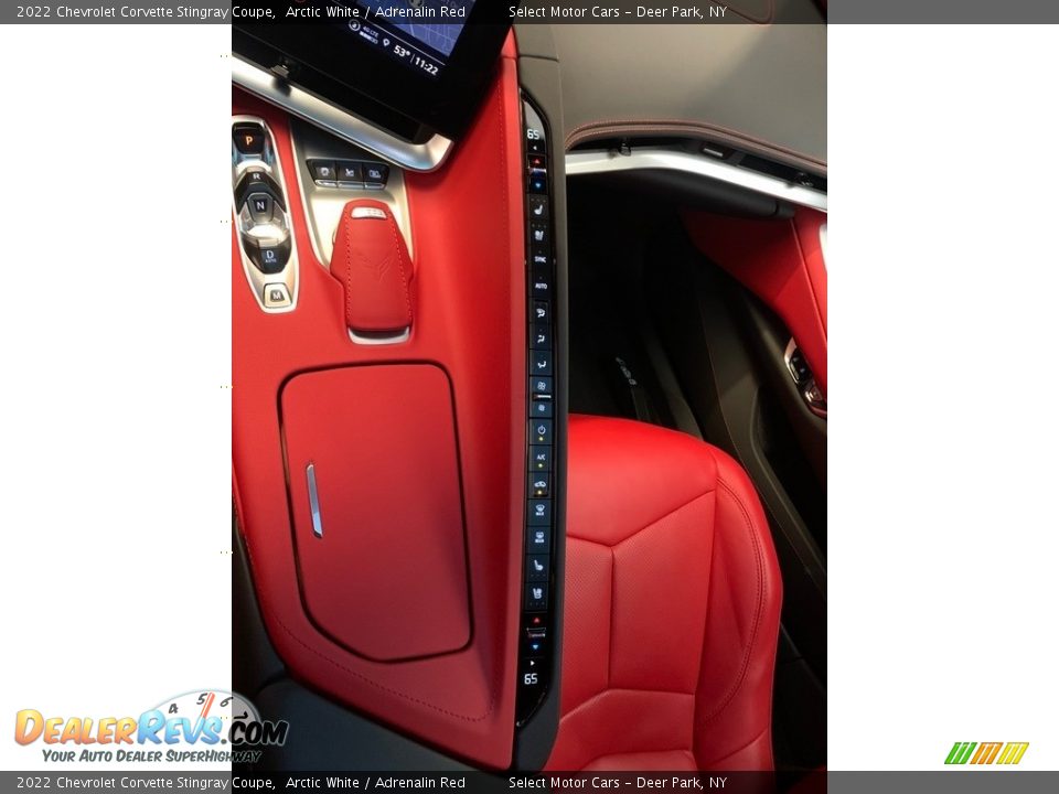 2022 Chevrolet Corvette Stingray Coupe Arctic White / Adrenalin Red Photo #11