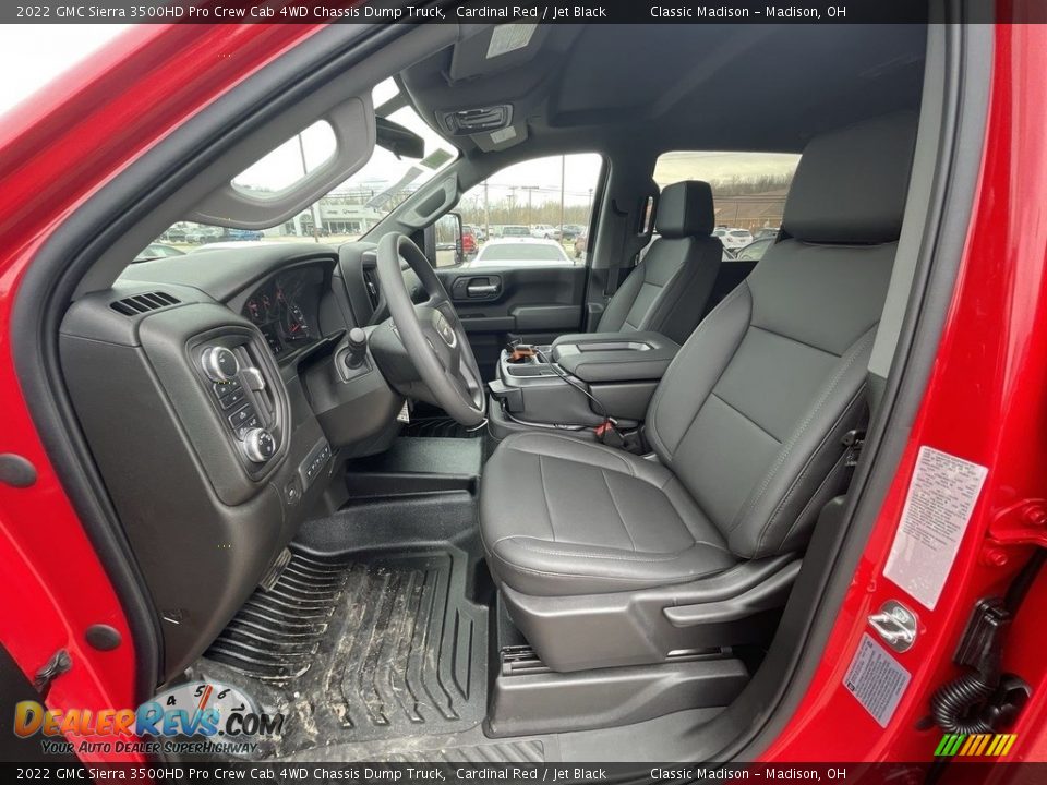 Jet Black Interior - 2022 GMC Sierra 3500HD Pro Crew Cab 4WD Chassis Dump Truck Photo #6