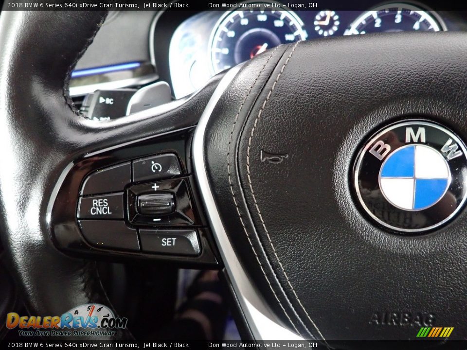 2018 BMW 6 Series 640i xDrive Gran Turismo Jet Black / Black Photo #21