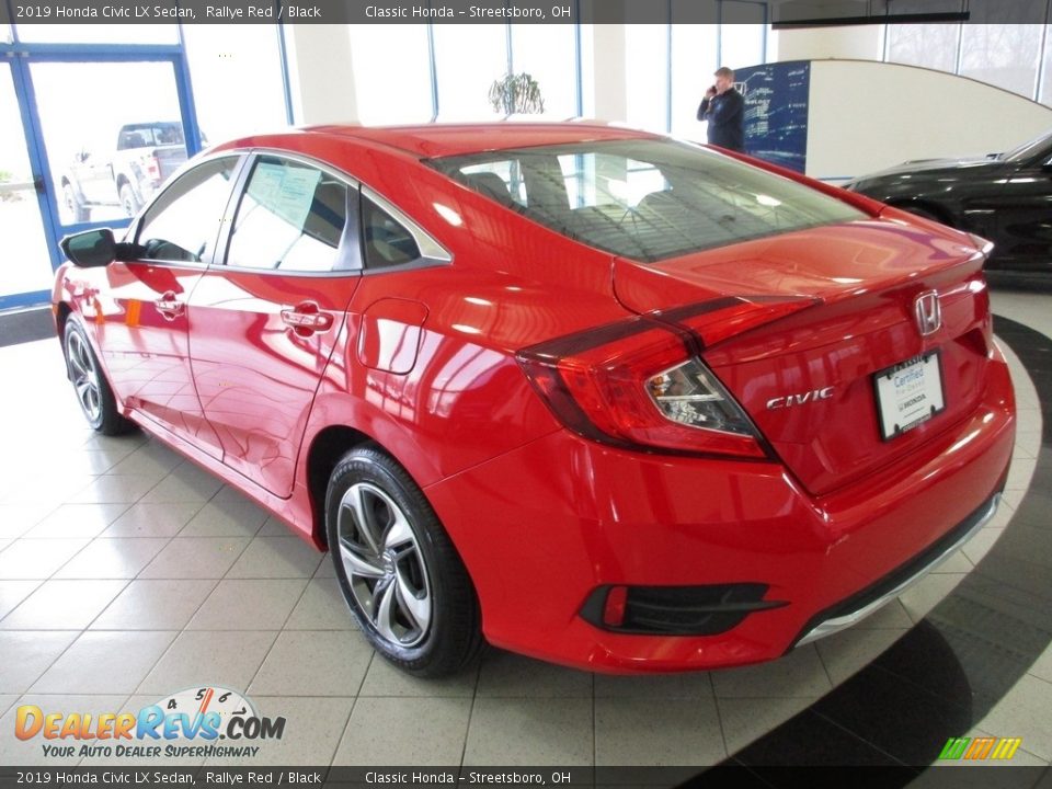 2019 Honda Civic LX Sedan Rallye Red / Black Photo #9