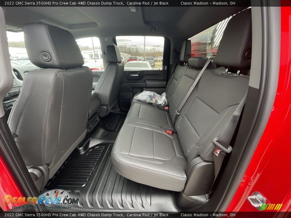 Rear Seat of 2022 GMC Sierra 3500HD Pro Crew Cab 4WD Chassis Dump Truck Photo #16