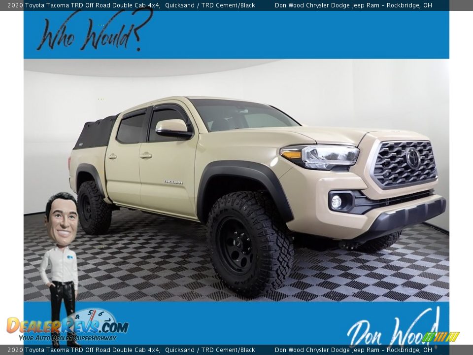 2020 Toyota Tacoma TRD Off Road Double Cab 4x4 Quicksand / TRD Cement/Black Photo #1