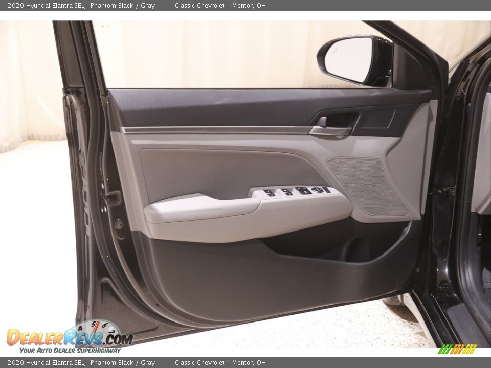 2020 Hyundai Elantra SEL Phantom Black / Gray Photo #4