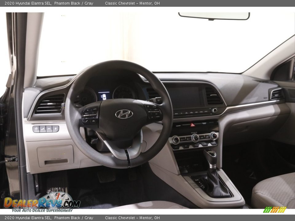 2020 Hyundai Elantra SEL Phantom Black / Gray Photo #6