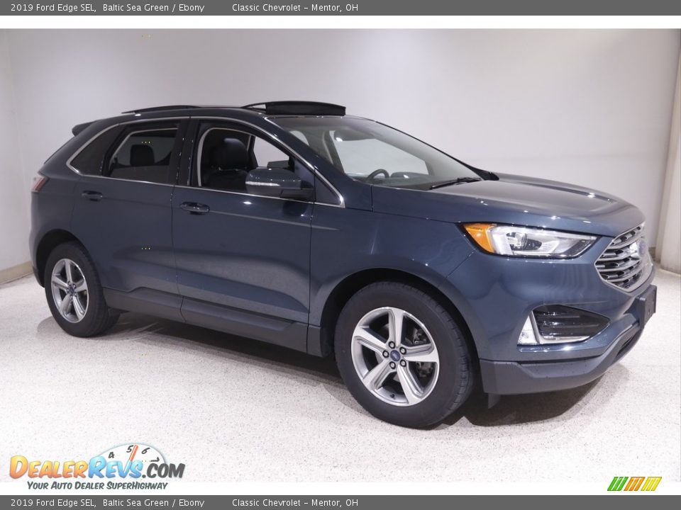 2019 Ford Edge SEL Baltic Sea Green / Ebony Photo #1