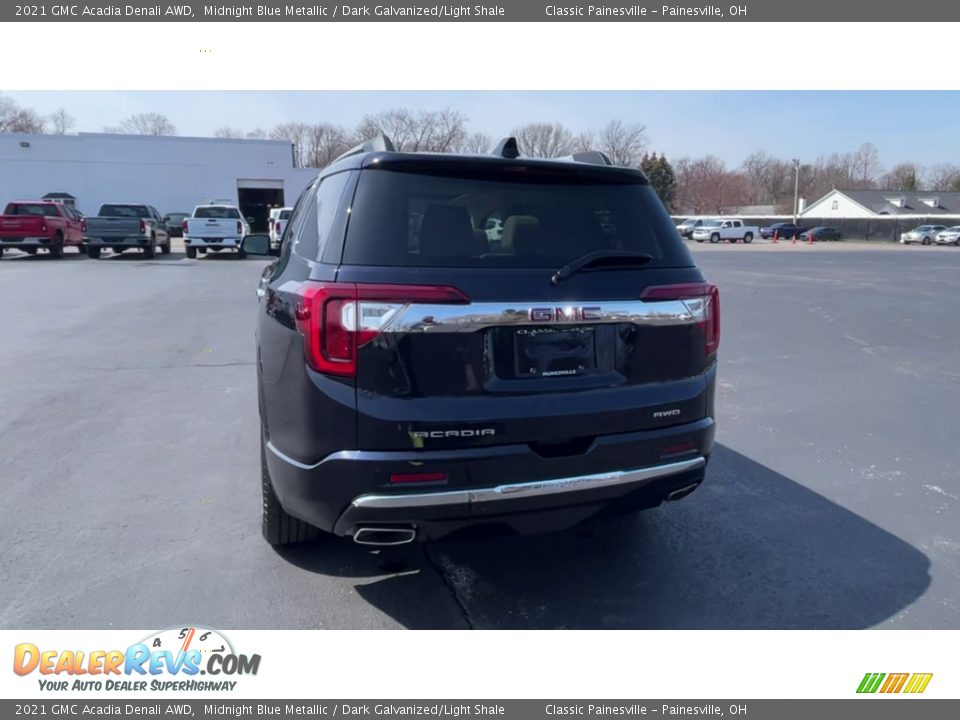 2021 GMC Acadia Denali AWD Midnight Blue Metallic / Dark Galvanized/Light Shale Photo #7