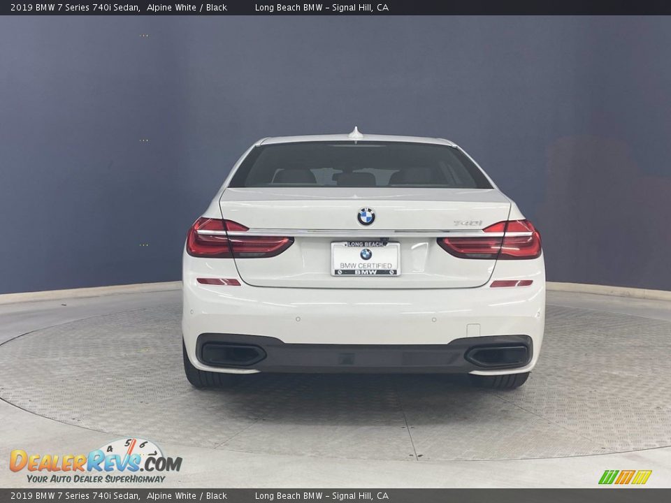 2019 BMW 7 Series 740i Sedan Alpine White / Black Photo #4